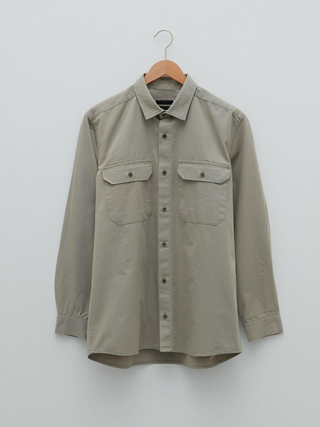 Regular Fit Long Sleeve Gabardine Men's Shirt-5