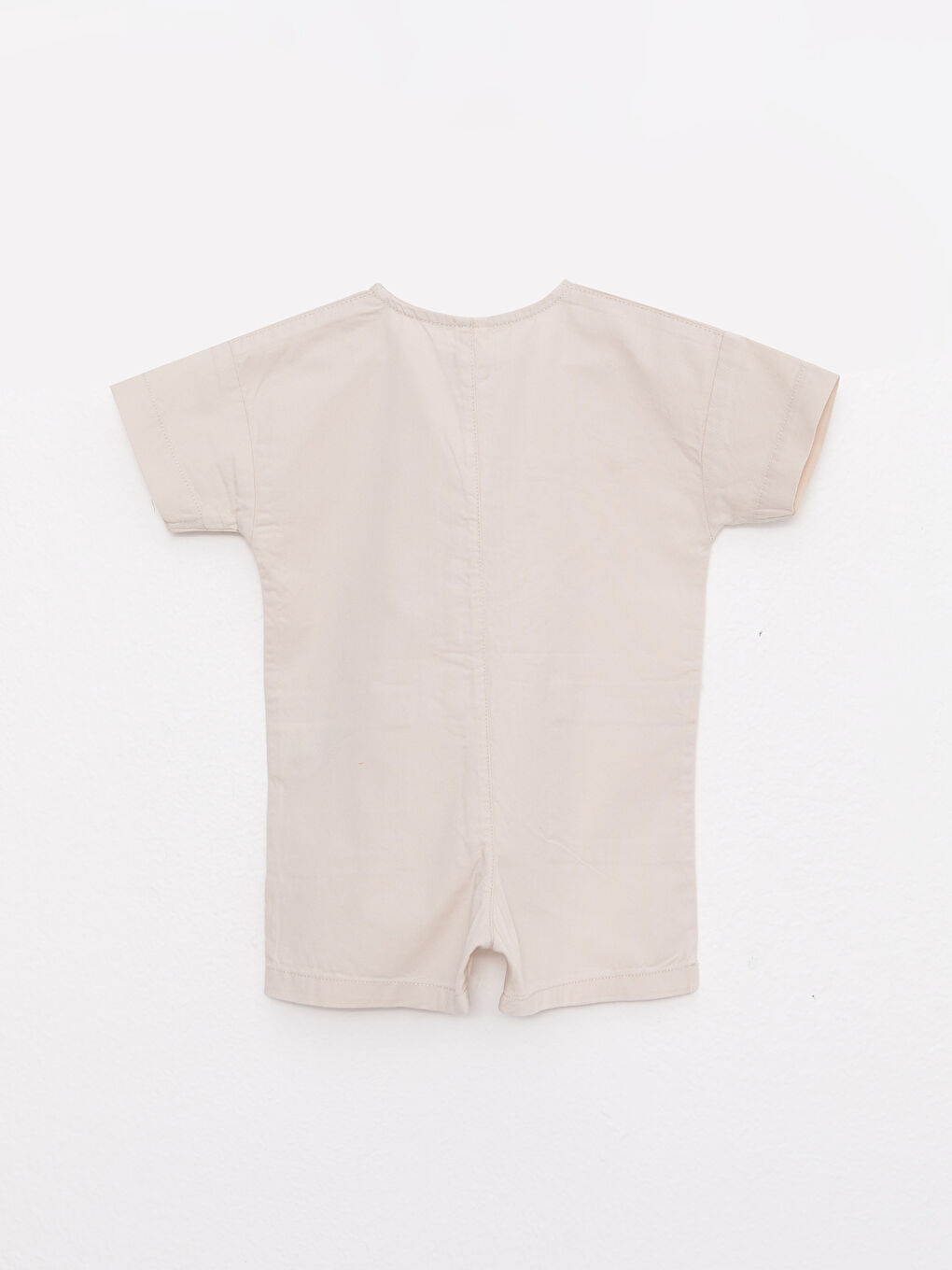 LCW baby Crew Neck Short Sleeve Basic Cotton Baby Boy Jumpsuit -S2AV16Z1-SB4