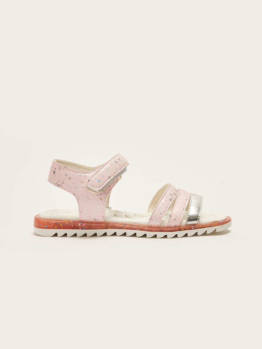 Қыздарға арналған принтті ілмекті және жапсырмалы бекіту сандалдар-1