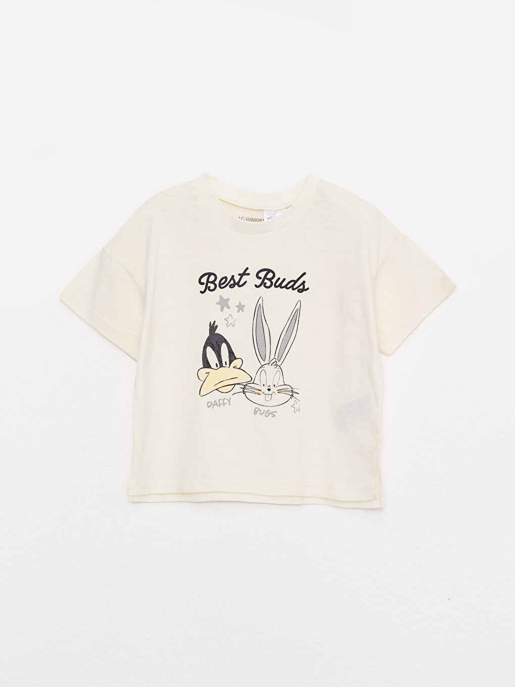 Crew Neck Short Sleeve Bugs Bunny Printed Cotton Baby Boy 2 Pack-1