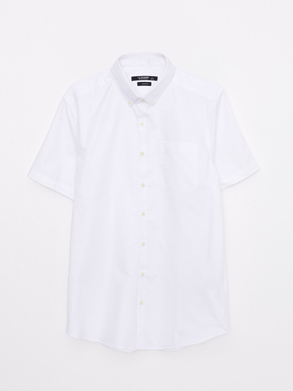 Slim Fit Short Sleeve Oxford Men Shirt -S2AV28Z8-Q6K