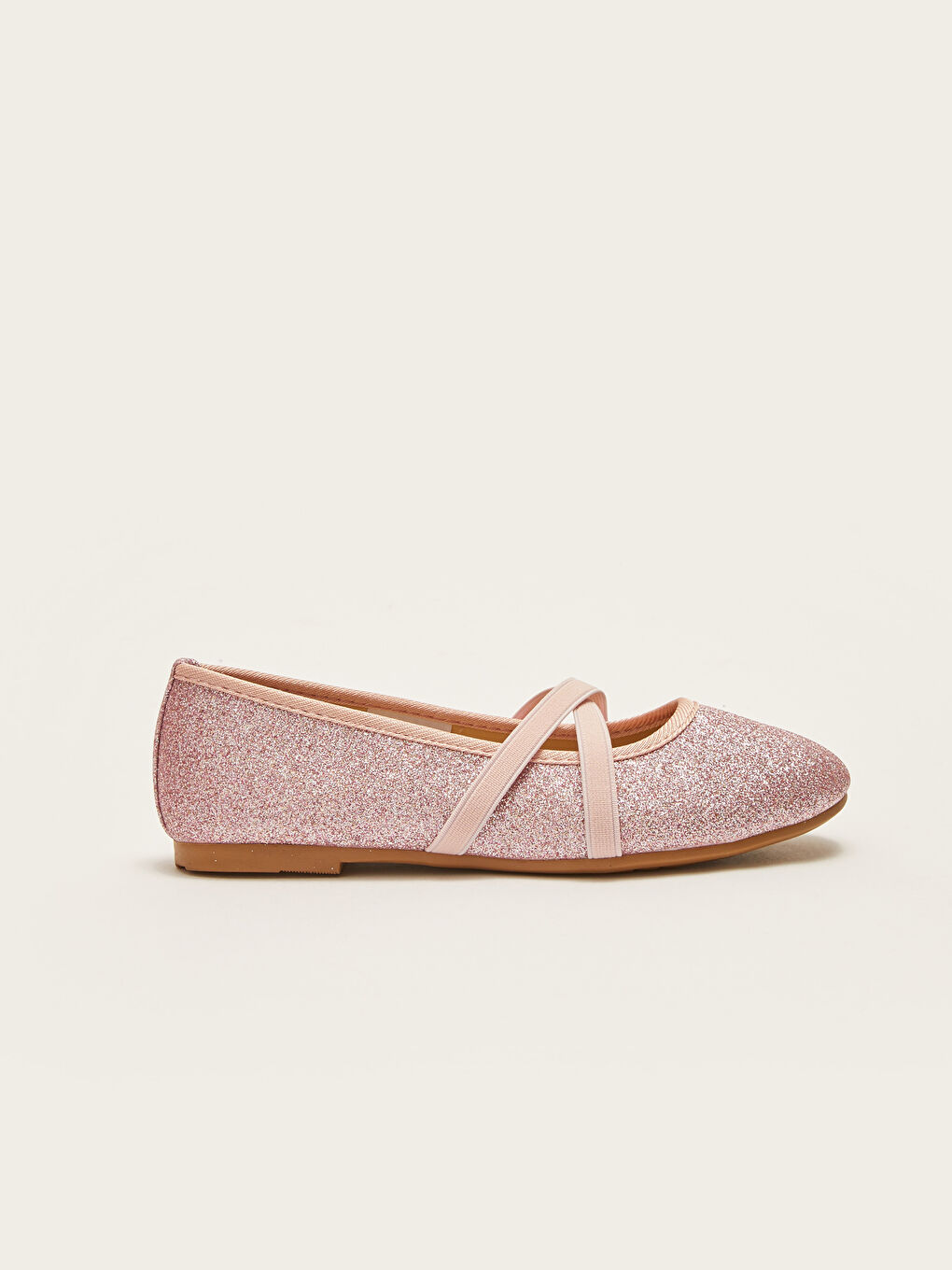 Ballerines Bébé Filles Argentées à Élastique Croisé-1