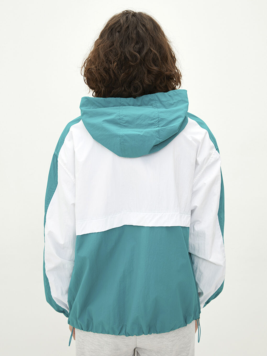 XSIDE Hooded Color Block Women's Raincoat -S2AV86Z8-J5E