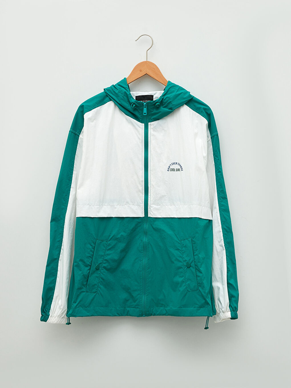 XSIDE Hooded Color Block Women's Raincoat -S2AV86Z8-J5E