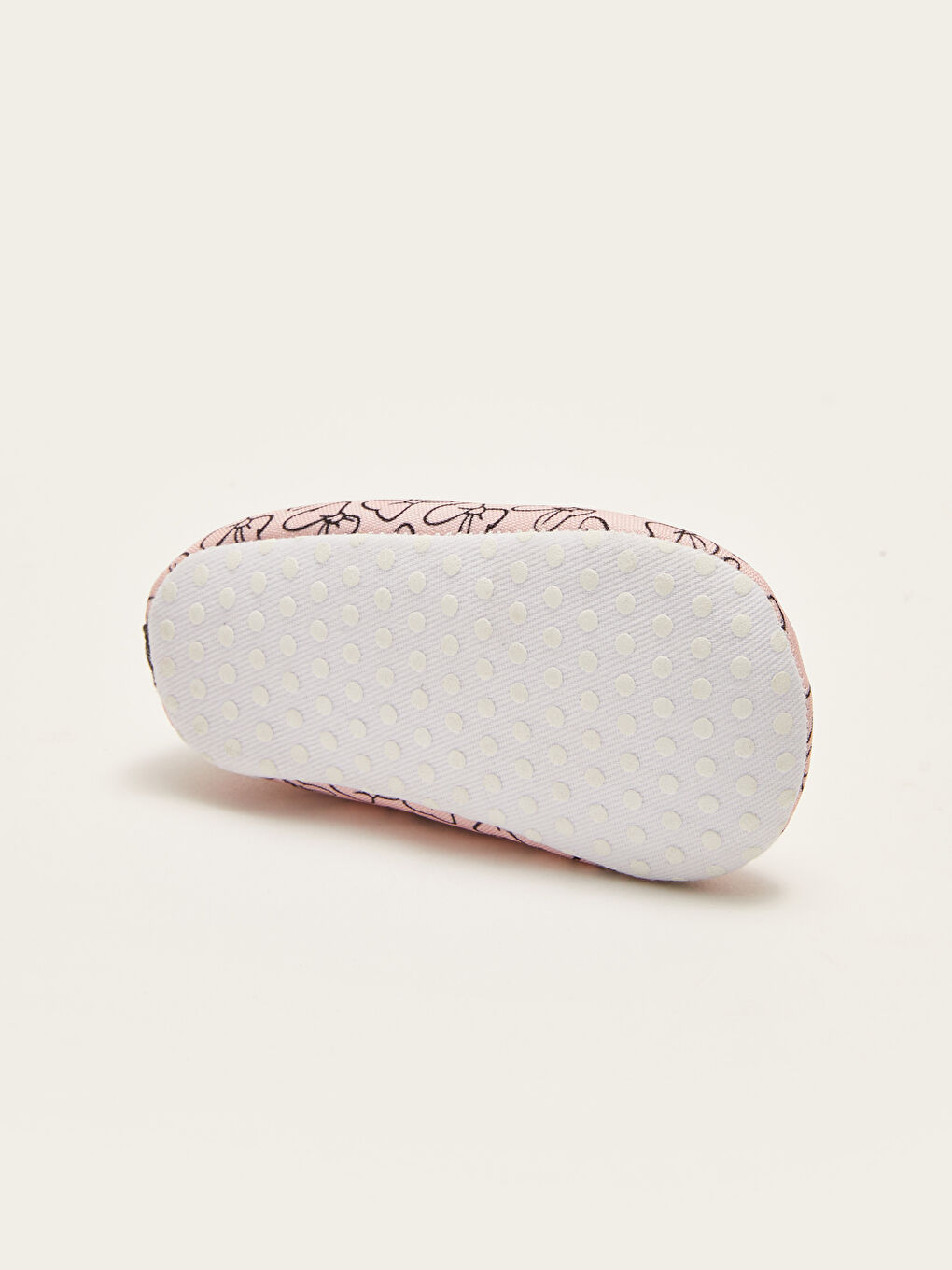 أحذية بنات رضع مرخصة من Minnie Mouse بتفاصيل فيونكة-3