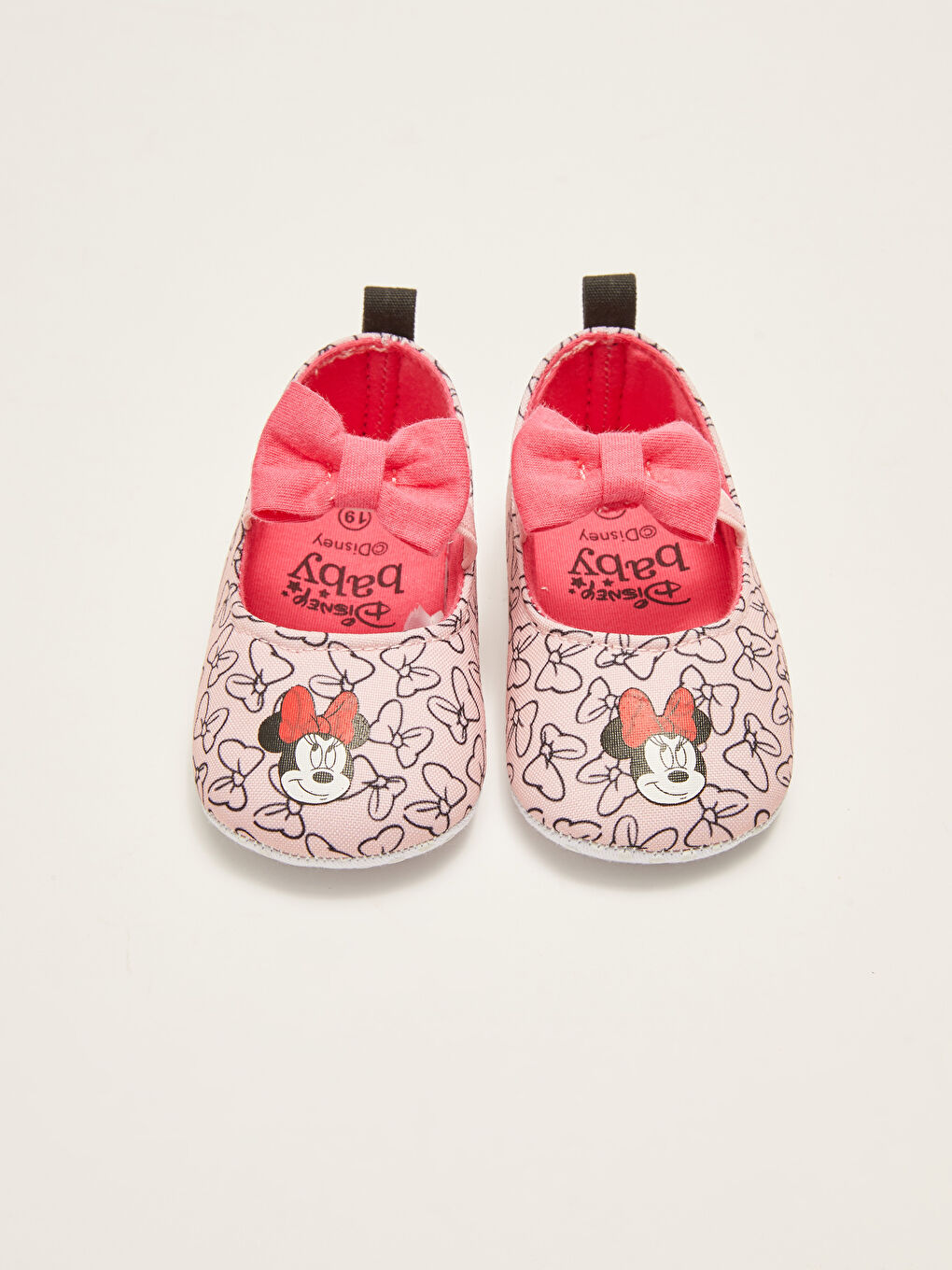 أحذية بنات رضع مرخصة من Minnie Mouse بتفاصيل فيونكة-5