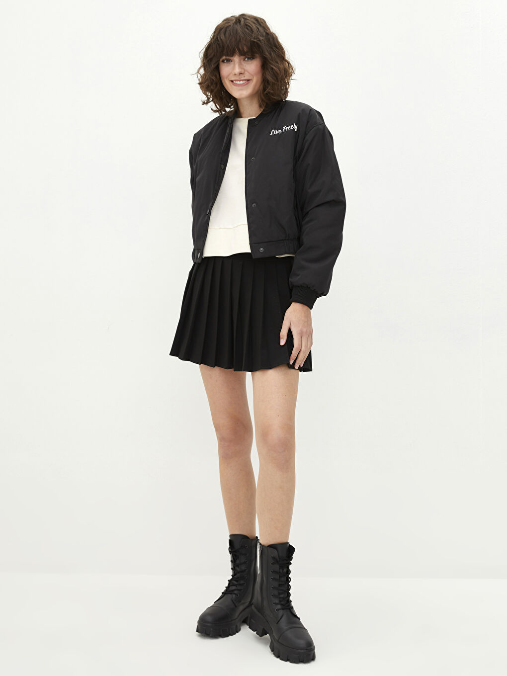 XSIDE Bestickte Langarm Damen College Jacke -S2AV92Z8-CVL
