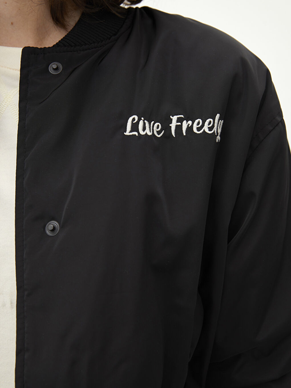 XSIDE Bestickte Langarm Damen College Jacke -S2AV92Z8-CVL