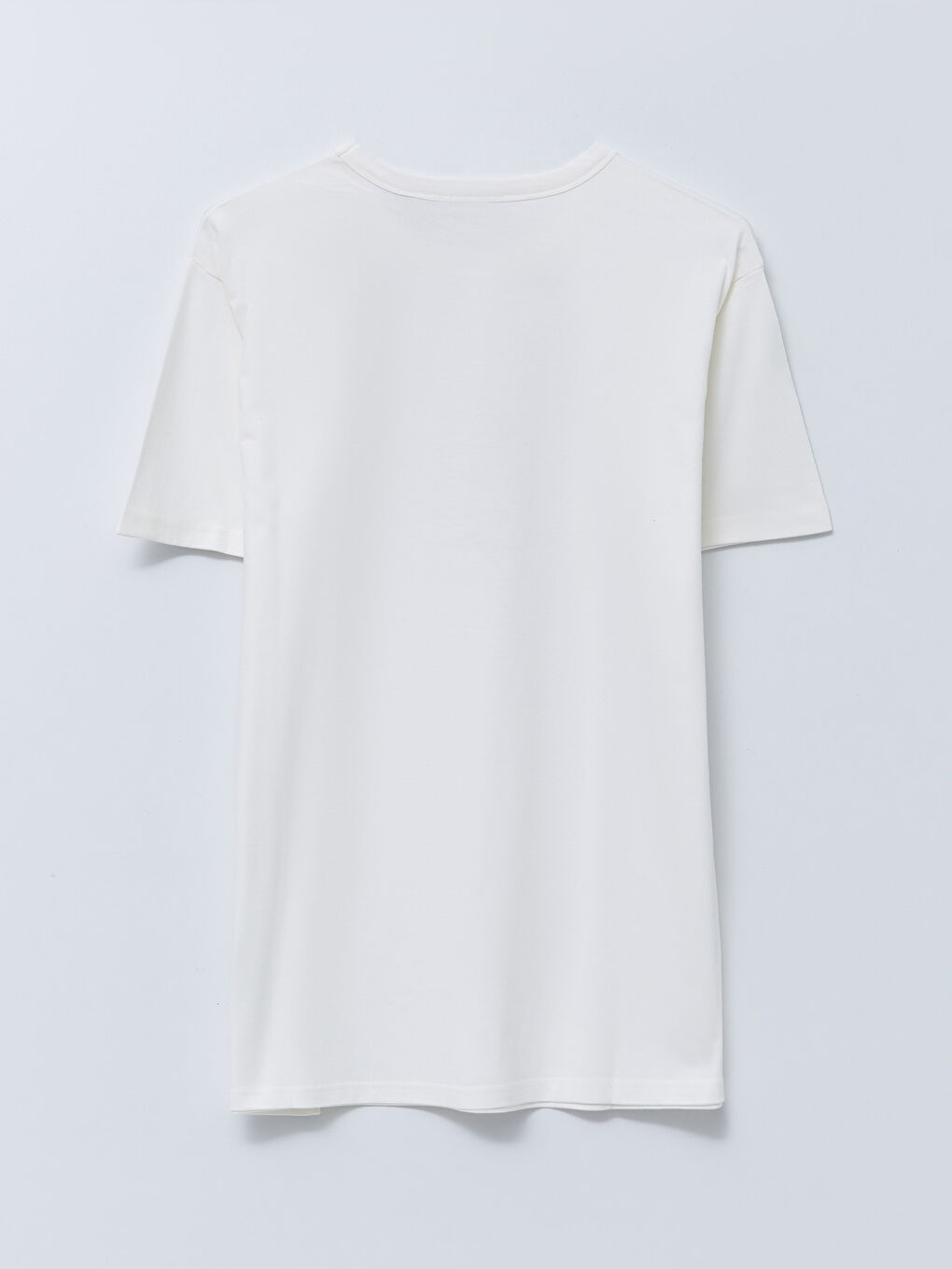 Crew Neck Mickey Mouse Printed Short Sleeve Cotton Women's Tunic-5