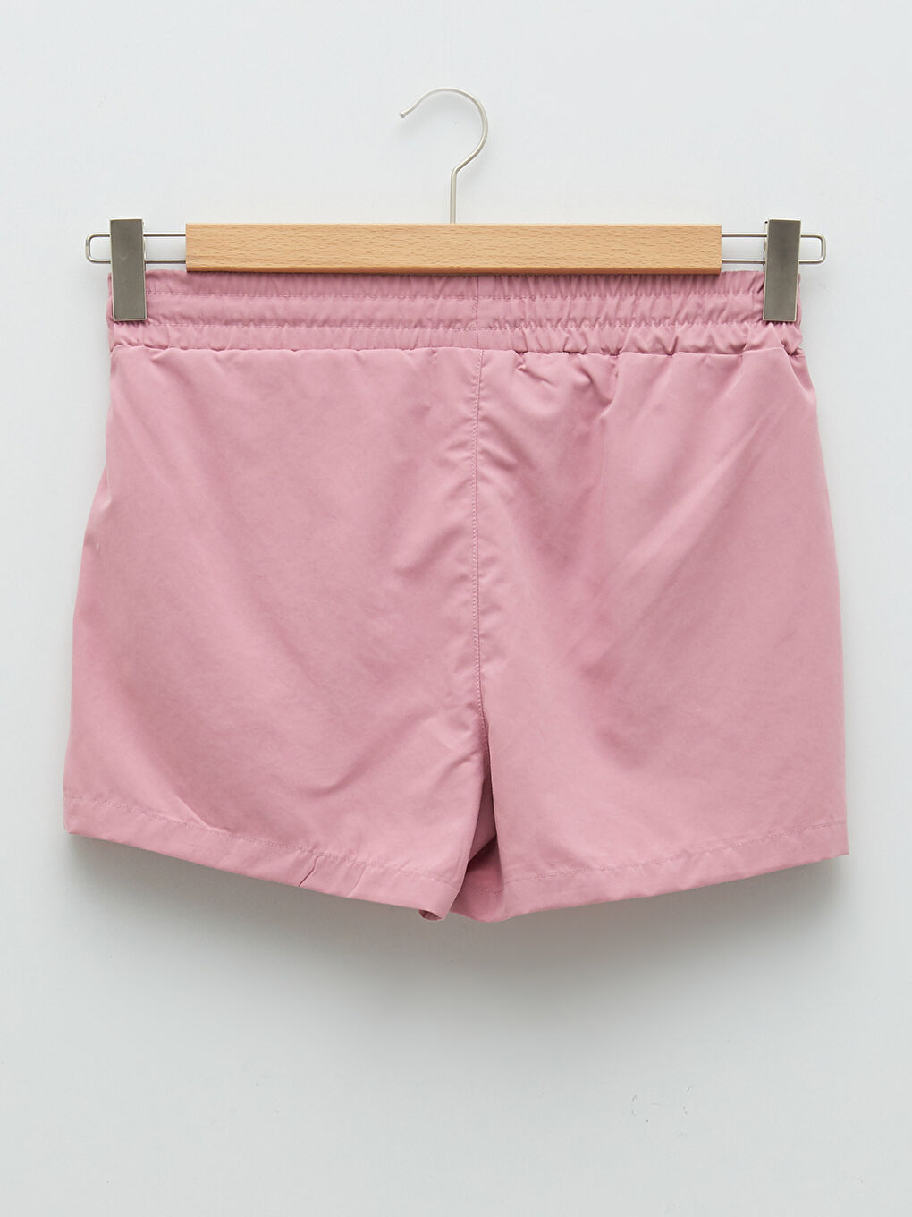 Pembe Beli Lastikli Kadın Deniz Şortu-8