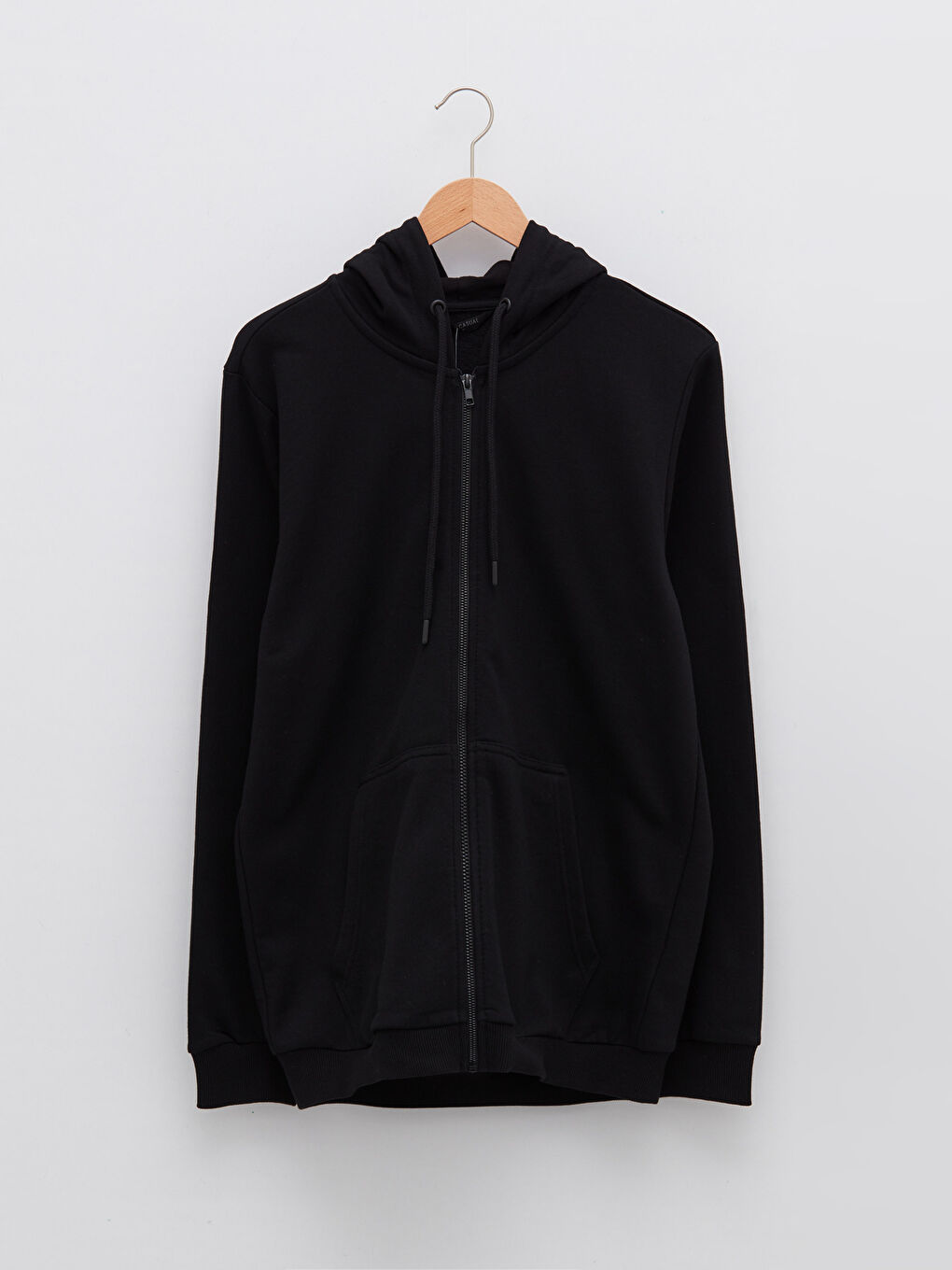 LCW Casual Hooded Long Sleeve Zipper Men's Sports Cardigan -S2AY56Z8-CVL