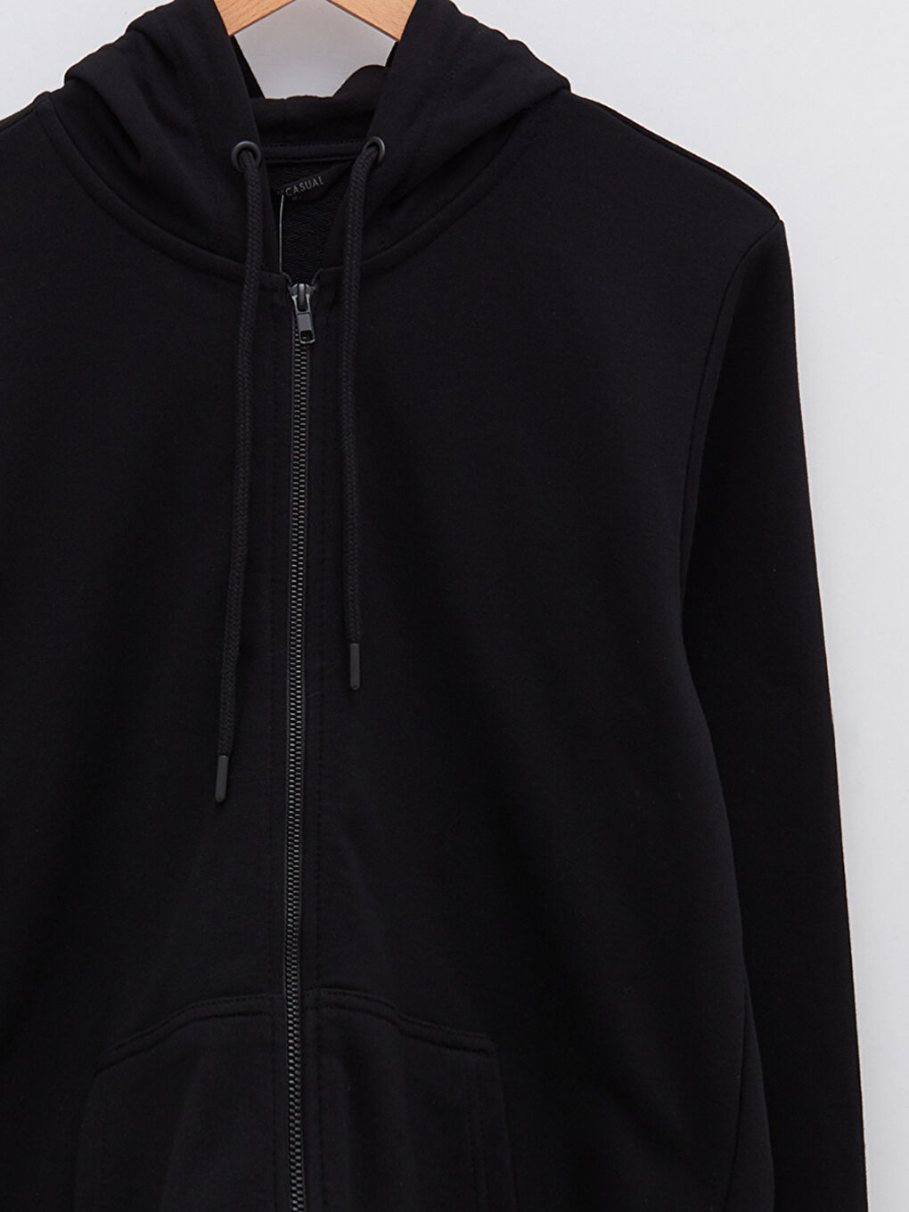 LCW Casual Hooded Long Sleeve Zipper Men's Sports Cardigan -S2AY56Z8-CVL