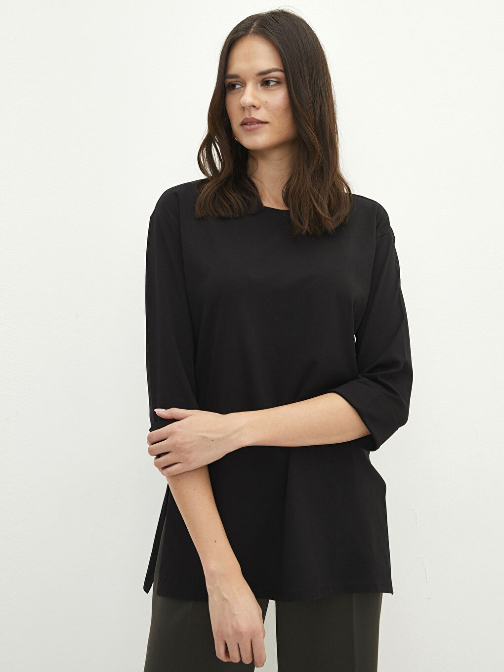 Crew Neck Regular Cotton Women's T-shirt