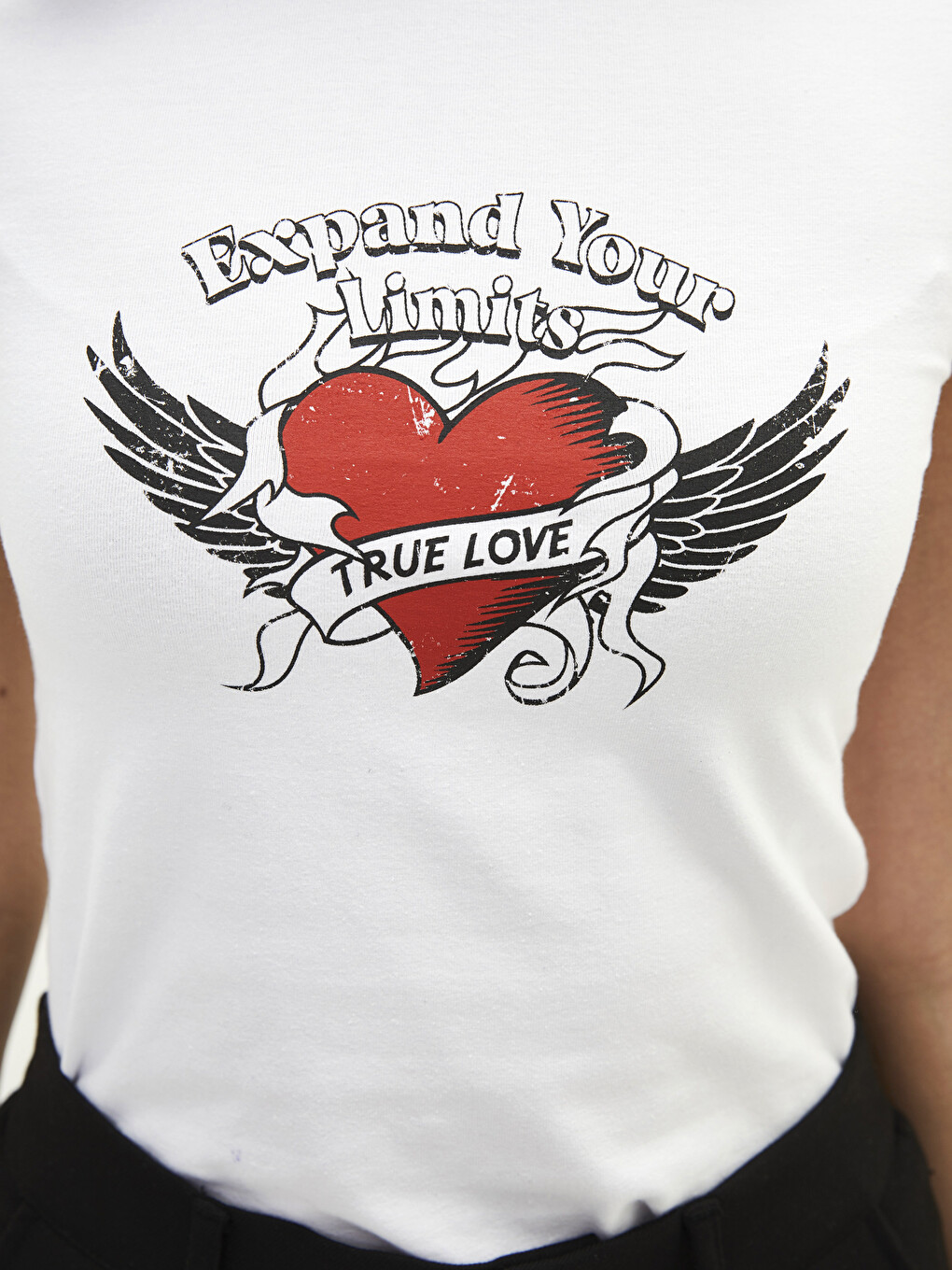 Crew Neck Printed Short Sleeve Cotton Women's T-shirt-7