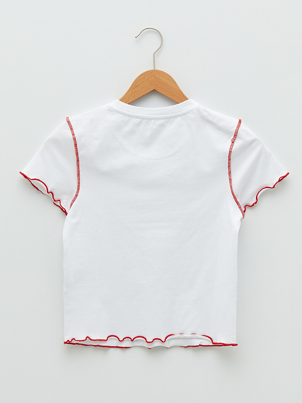 Crew Neck Printed Short Sleeve Cotton Women's T-shirt-11