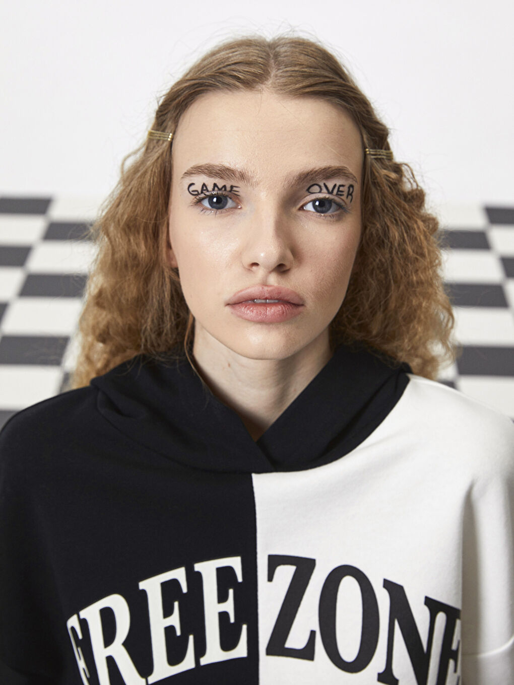 Color Block Long Sleeve Oversize Women's Hoodie-4