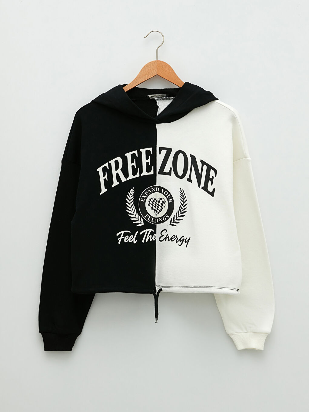 Color Block Long Sleeve Oversize Women's Hoodie-6