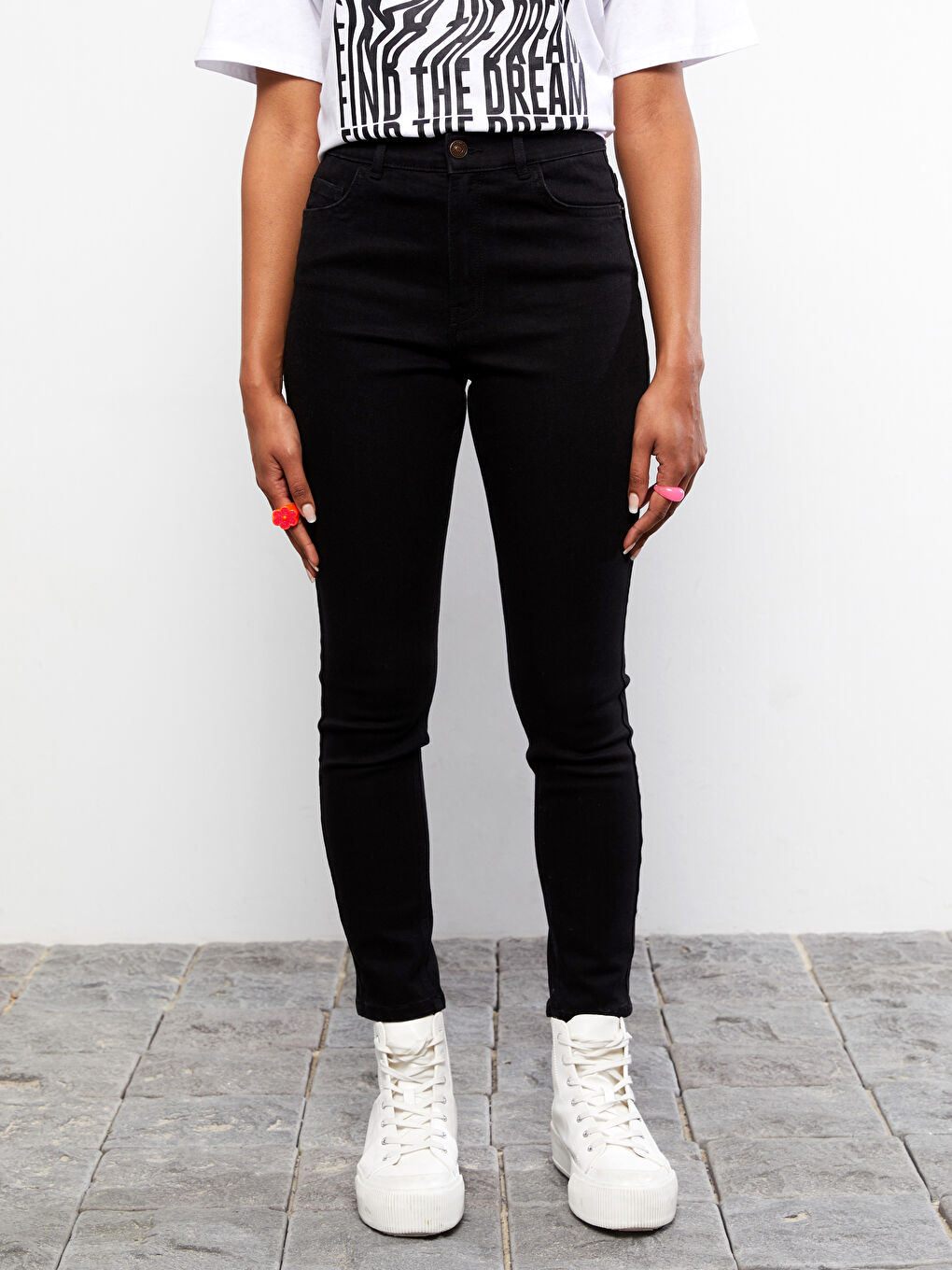 LCW Jeans Hoch taillierte Jupiter Super-Skinny-Fit Jeans für Damen -S2BA28Z8-327
