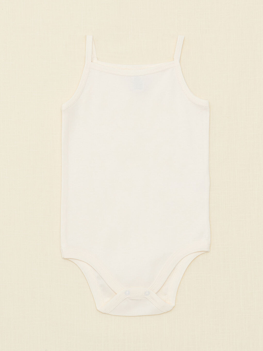 Square Collar Suspended Basic Cotton Baby Girl Body With Snap Button 3 Pcs-4