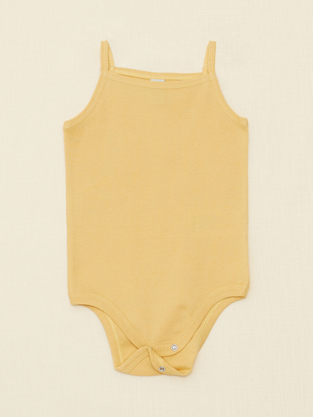 Square Collar Suspended Basic Cotton Baby Girl Body With Snap Button 3 Pcs-8