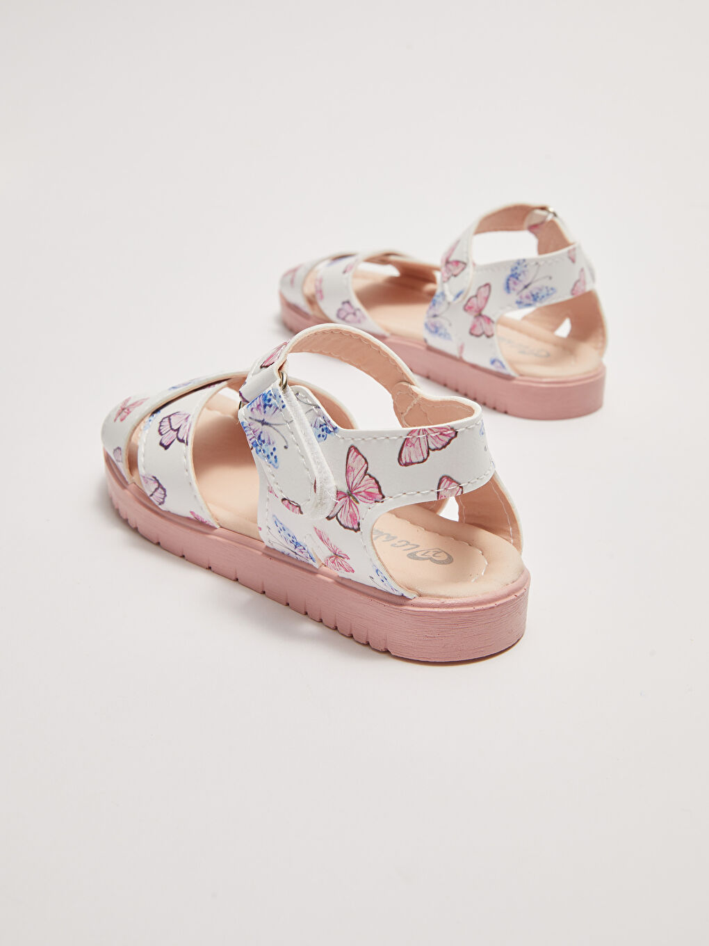 Printed Cross-Band Hook-and-loop Baby Girl Sandals-4