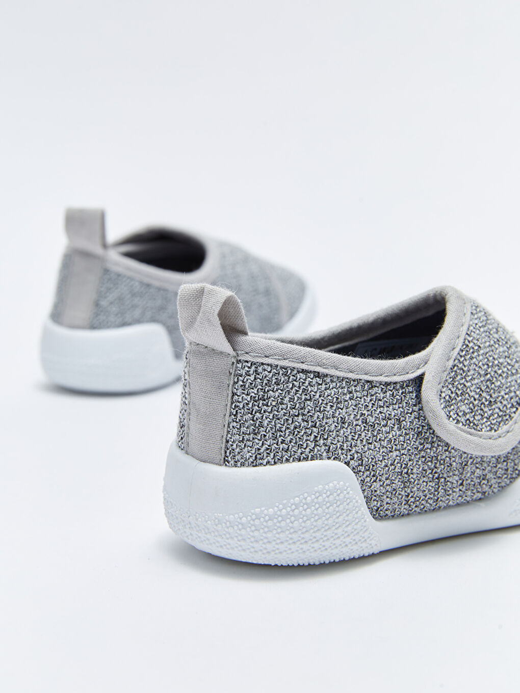 Gri Cırt Cırtlı Erkek Bebek Spor Ayakkabı-4