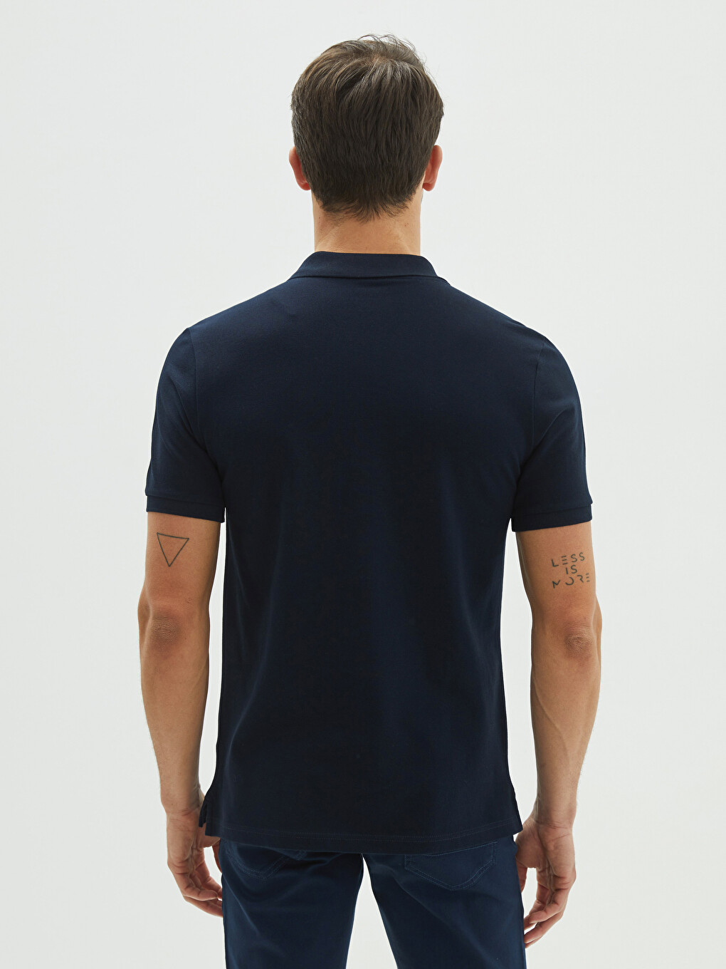 T-shirt En Piqué À Manches Courtes Et Col Polo Pour Homme-4