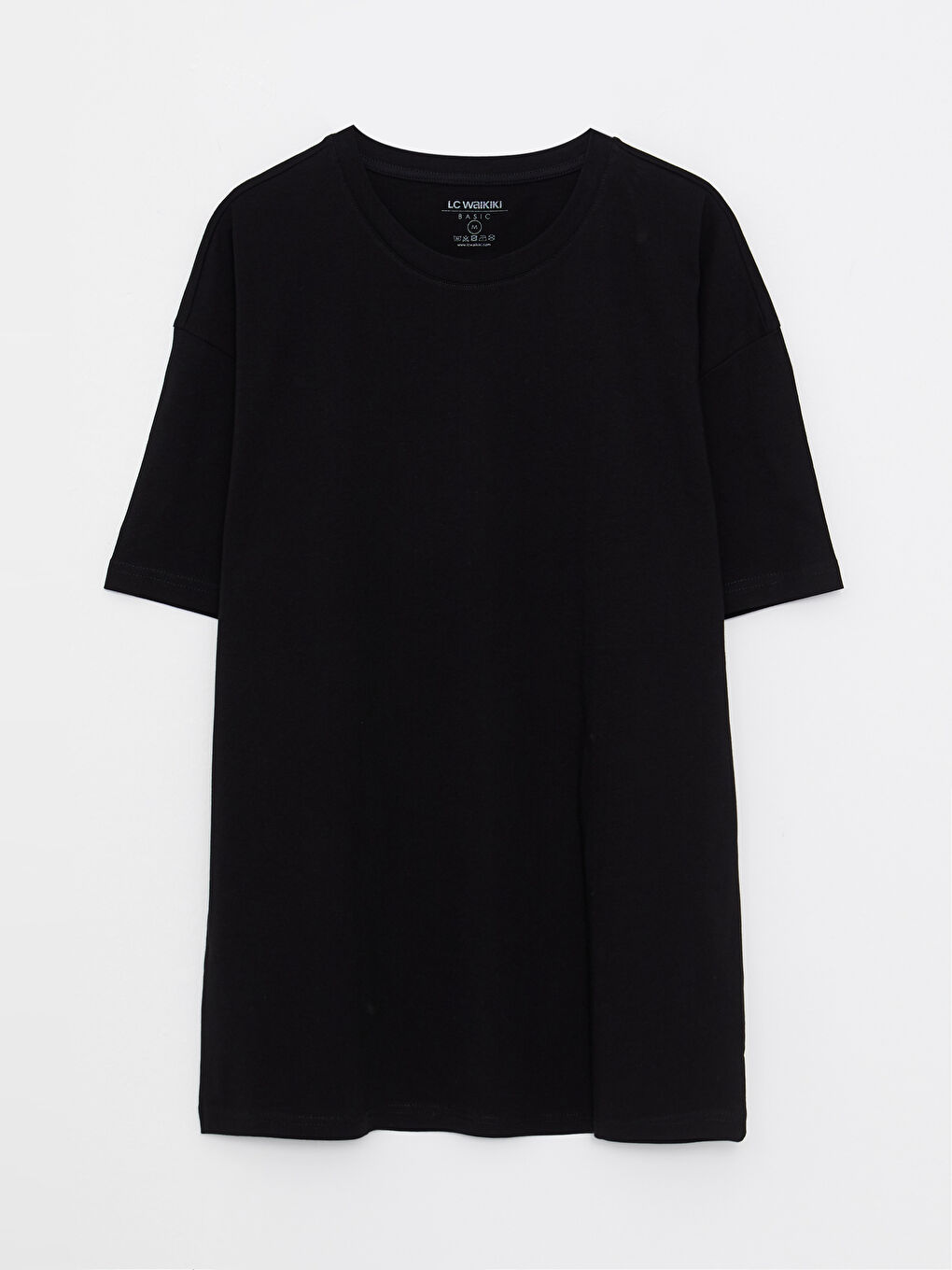 T-shirt Oversize à Col Rond et Manches Courtes en Jersey pour Hommes-5