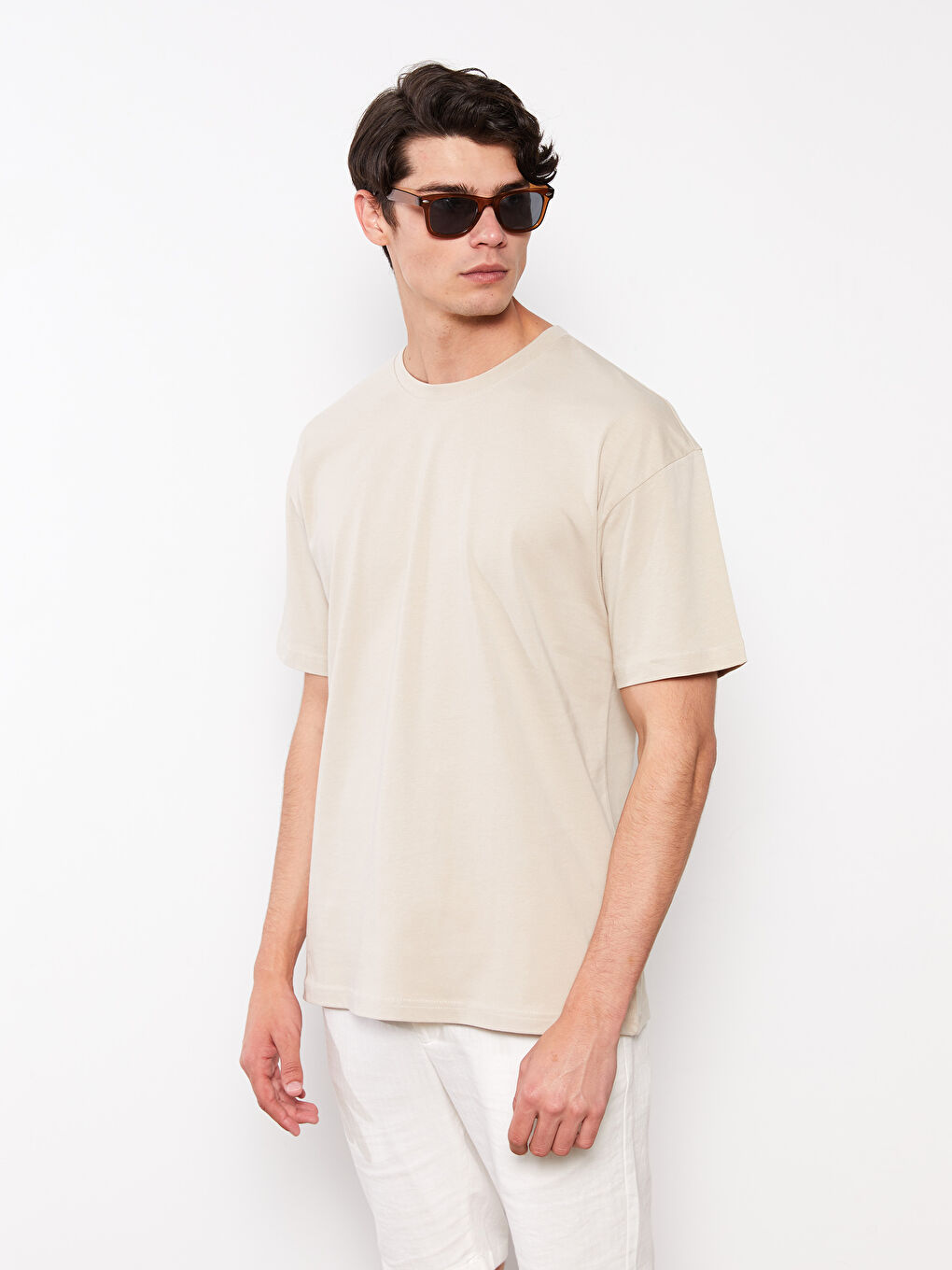 Oversize Crew Neck Short Sleeve Jersey Men's T-Shirt-1