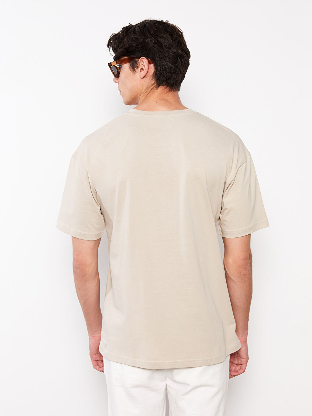 Oversize Crew Neck Short Sleeve Jersey Men's T-Shirt-4