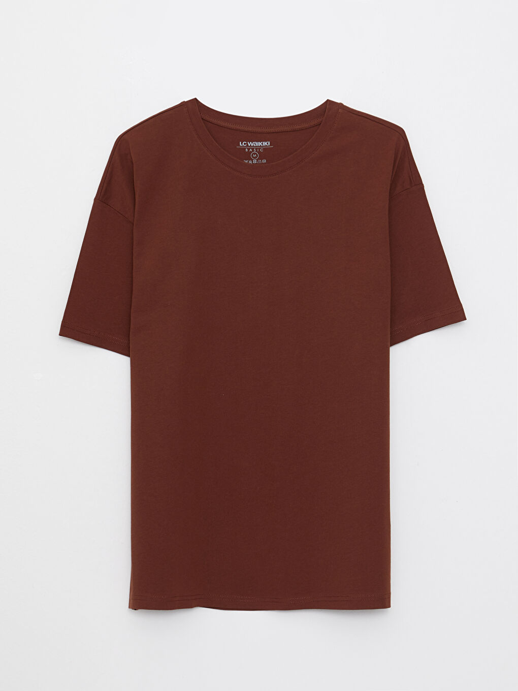 تیشێرت ئۆڤەرسایز یه‌خه‌ خڕ قۆڵ كورت جێرسی بۆ پیاوان-5