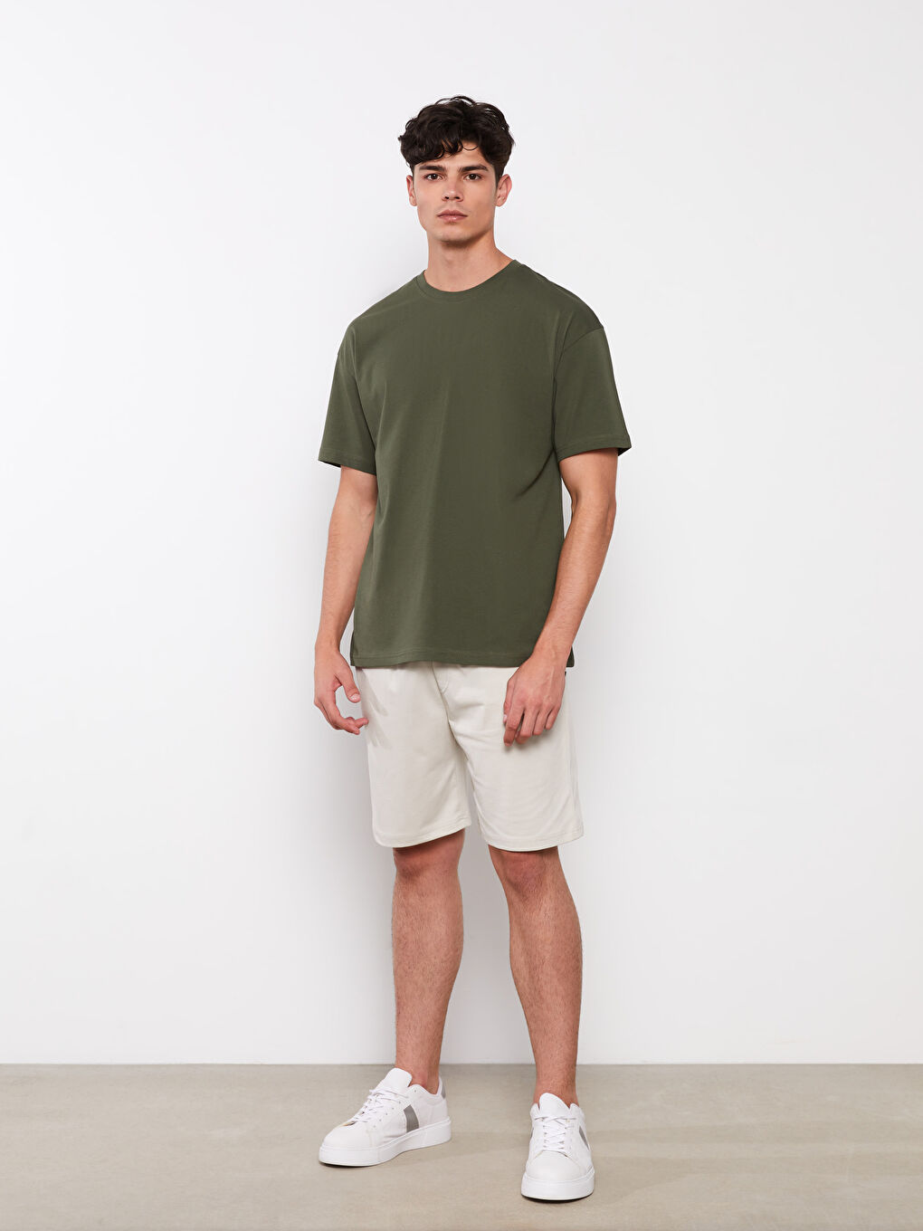 Oversize Crew Neck Short Sleeve Jersey Men's T-Shirt