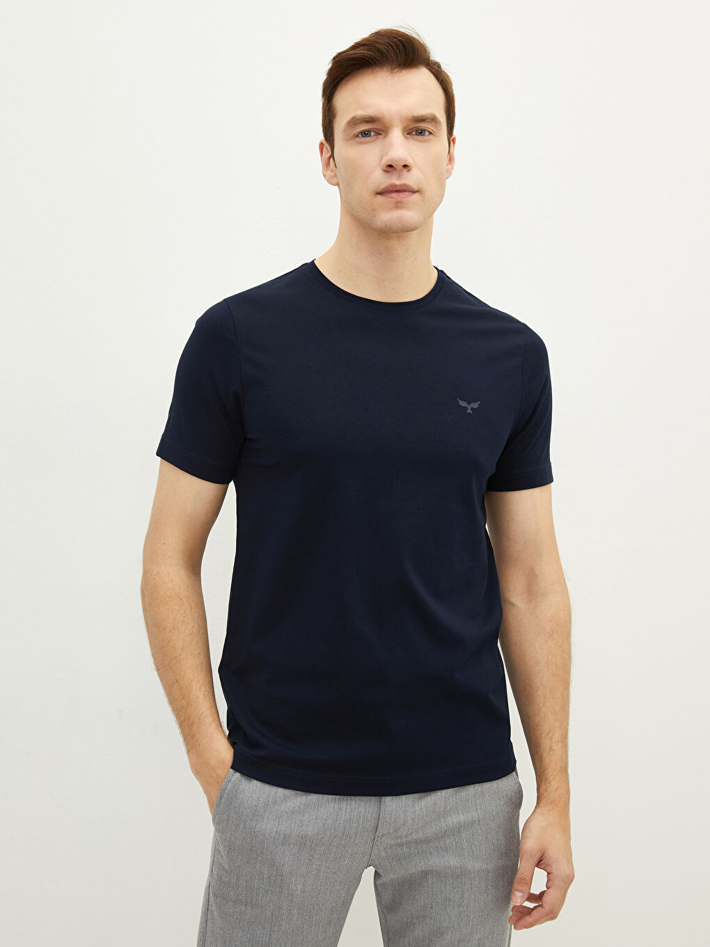 Crew Neck Jersey Men's T-Shirt-1
