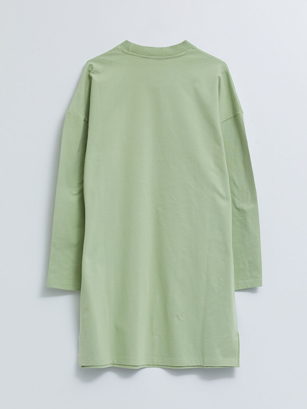 LCW Modest Crew Neck Printed Long Sleeve Oversize Women's Tunic -S2BB74Z8-R0C