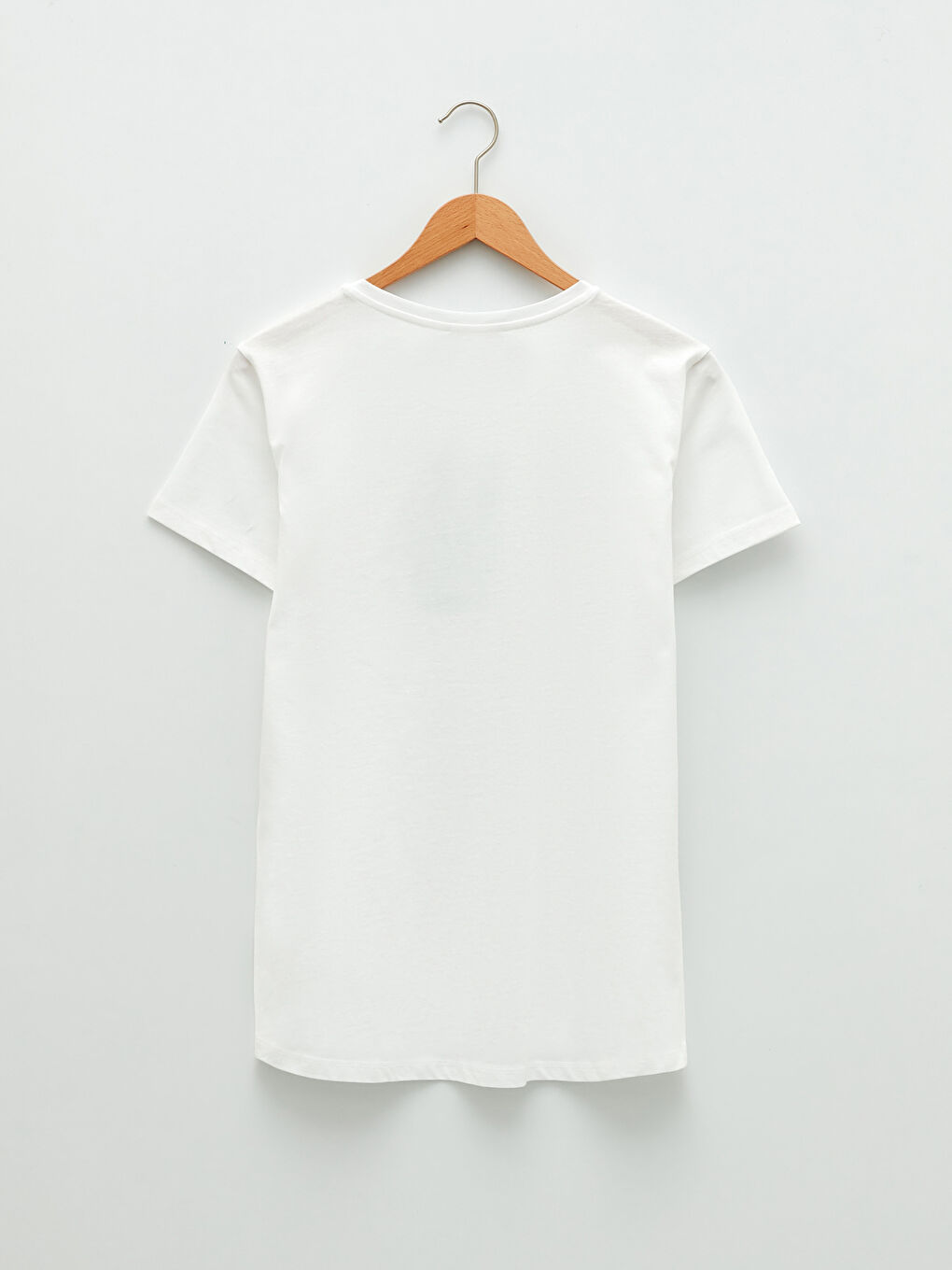 T-shirt en Coton à Manches Courtes avec Imprimé Lettre et Col Rond pour Femmes-6