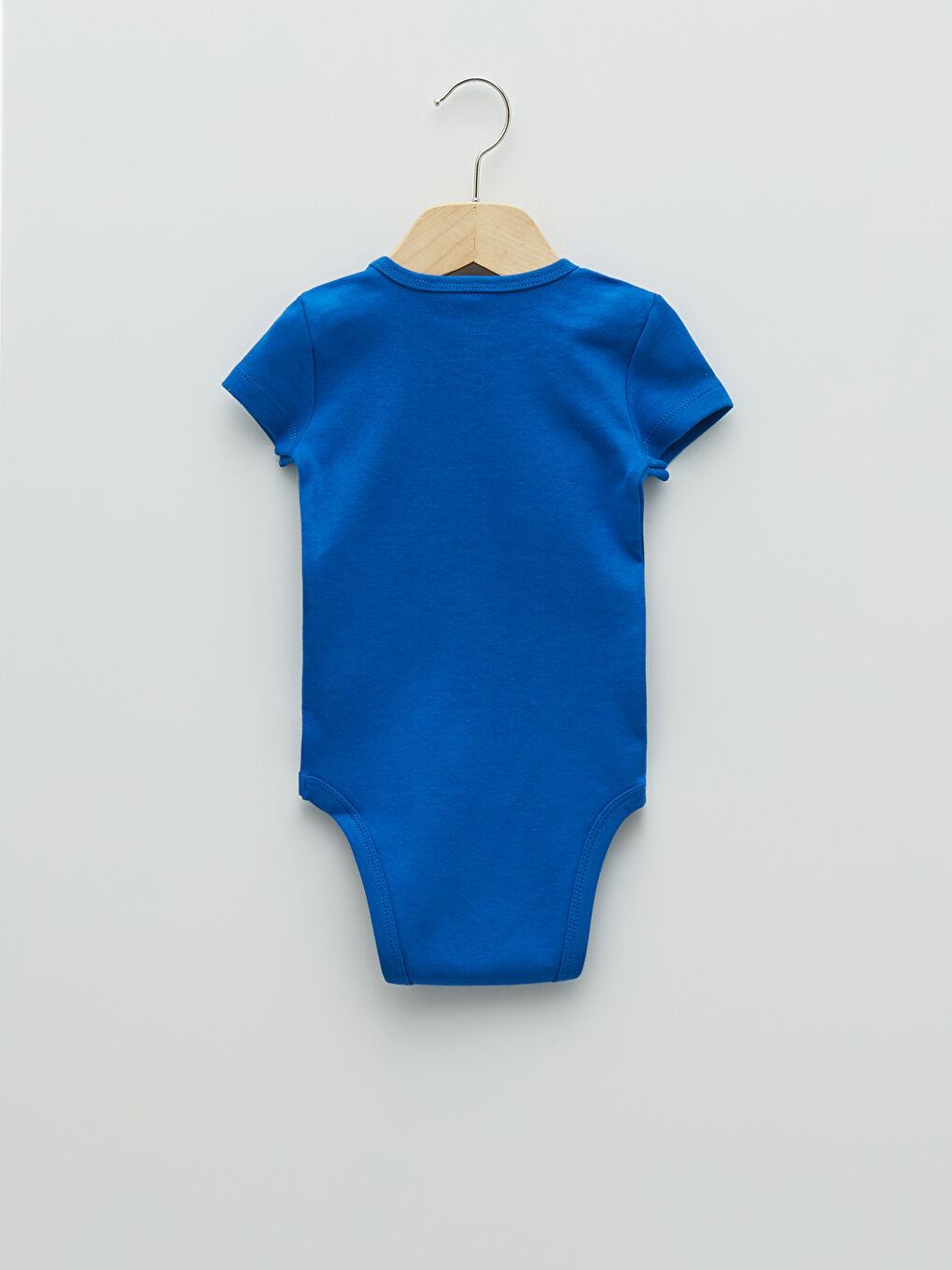 Crew Neck Short Sleeve Printed Cotton Baby Boy Snap Button Body 2 Pack-2