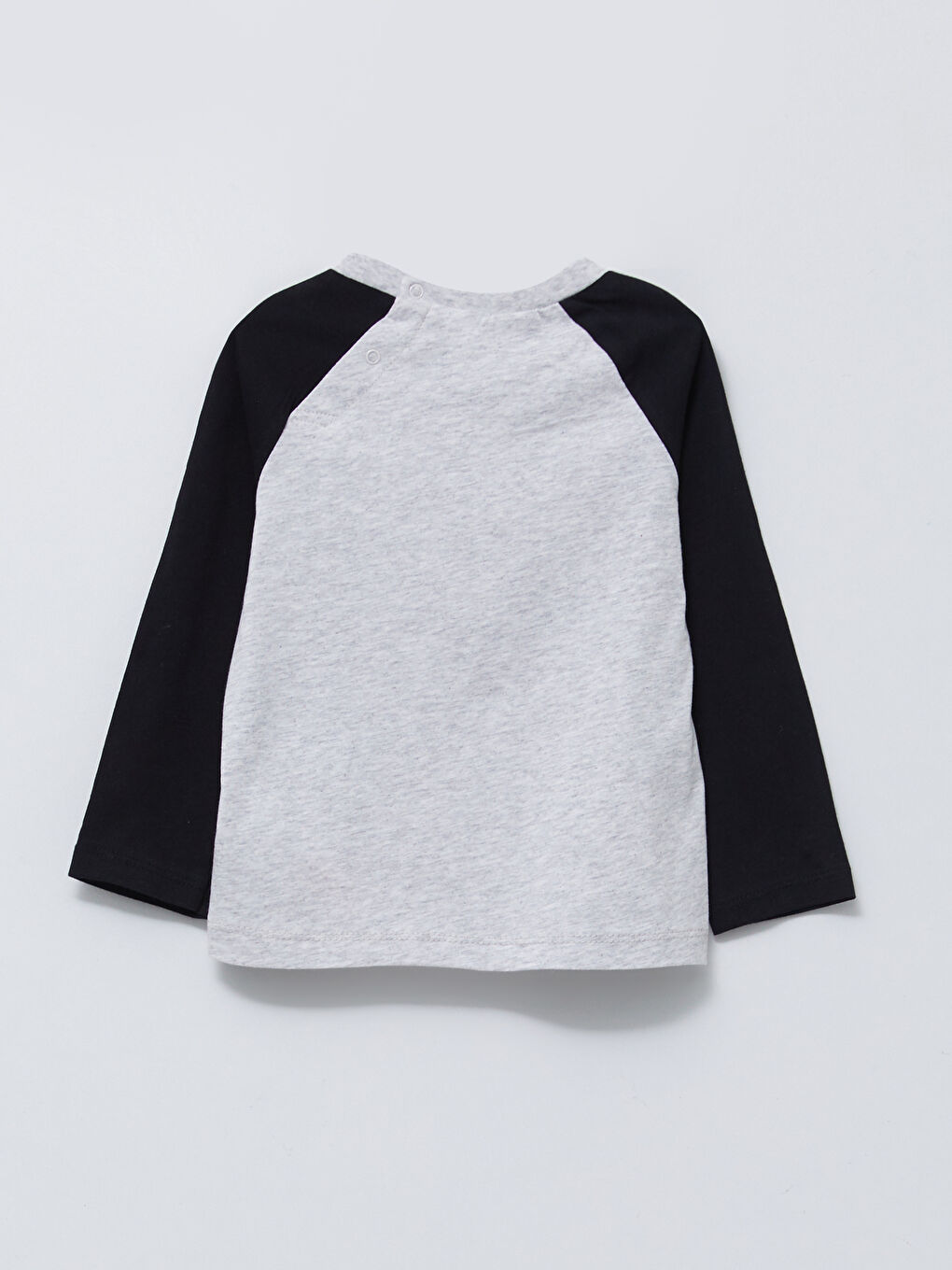 Beyaz Bisiklet Yaka Uzun Kollu Beşiktaş Baskılı Pamuklu Erkek Bebek Taraftar Pijama Takım-2