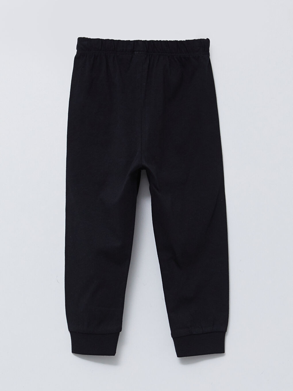 Beyaz Bisiklet Yaka Uzun Kollu Beşiktaş Baskılı Pamuklu Erkek Bebek Taraftar Pijama Takım-4