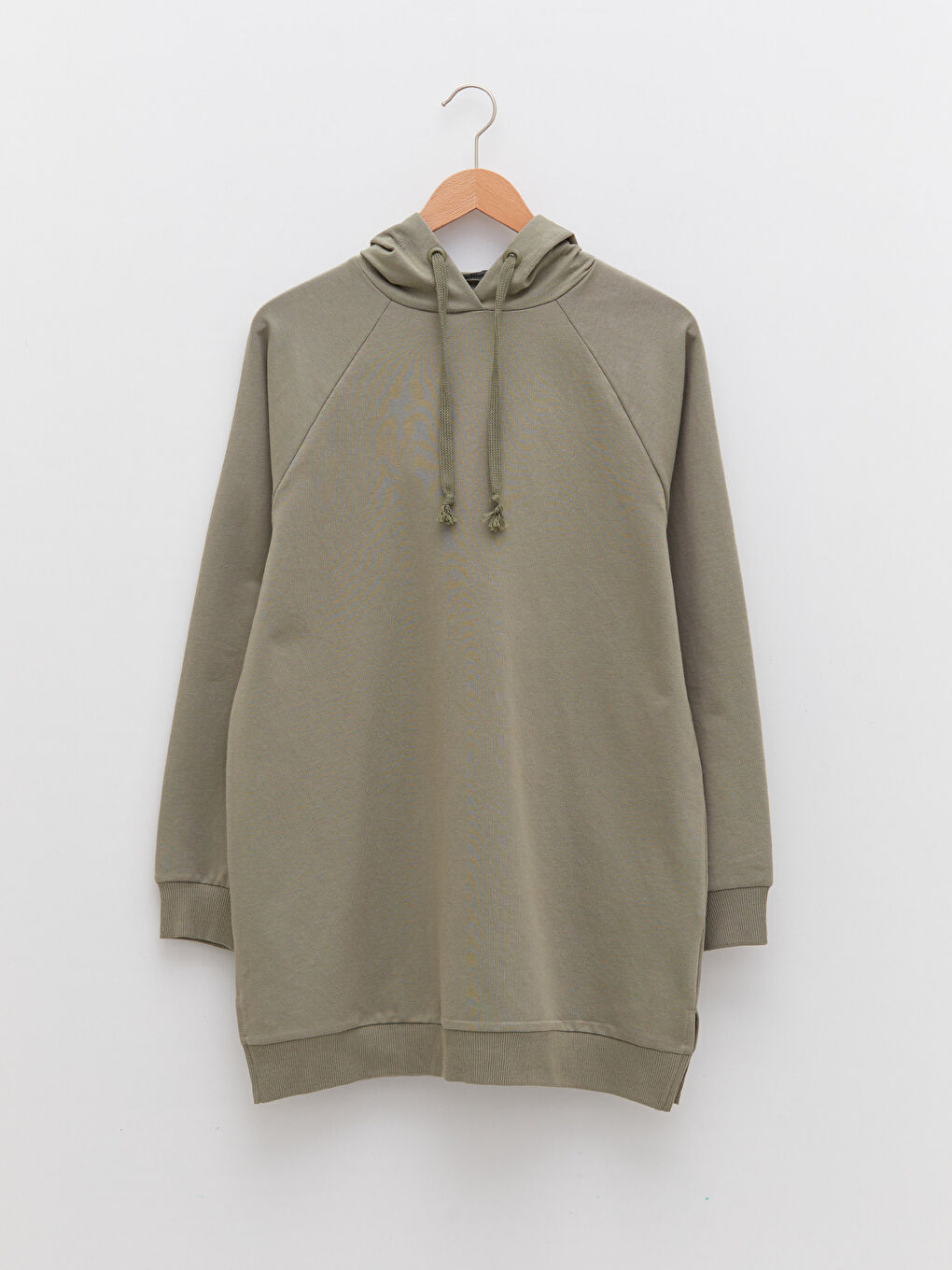 LCW Modest Hooded Plain Long Sleeve Oversize Women's Sweatshirt Tunic -S2BC66Z8-RQ2