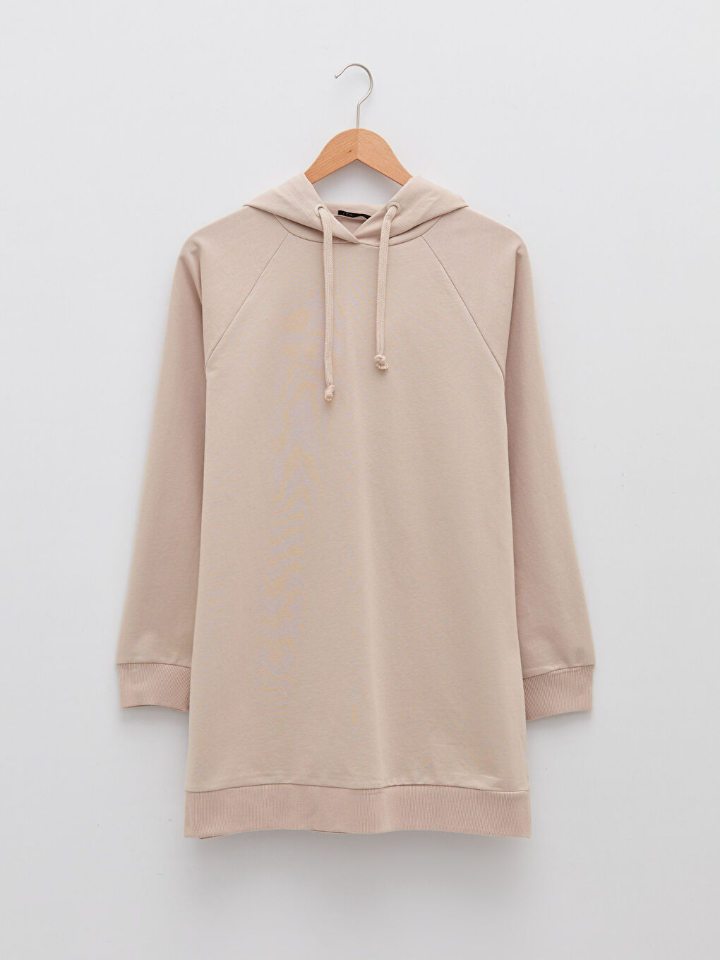 LCW Modest Hooded Plain Long Sleeve Oversize Women's Sweatshirt Tunic -S2BC66Z8-RZ9