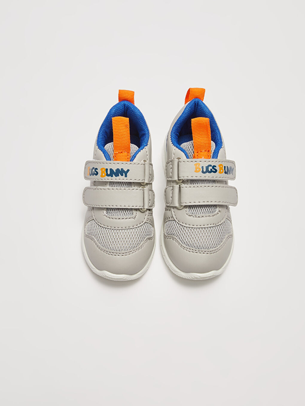 Gri Looney Tunes Lisanslı Cırt Cırtlı Erkek Bebek Spor Ayakkabı-2