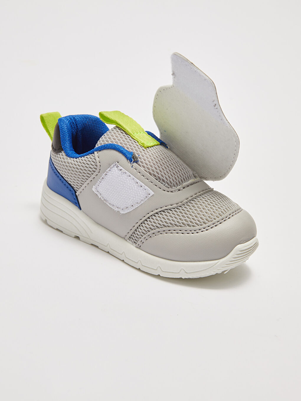 Gri Snoopy Lisanslı Cırt Cırtlı Erkek Bebek Spor Ayakkabı-4