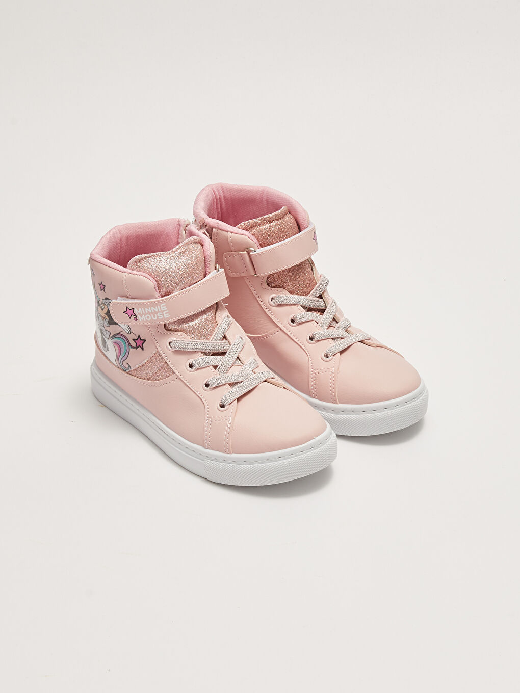 LCW STEPS Minnie Mouse Licensed Lace-Up Velcro And Zipper