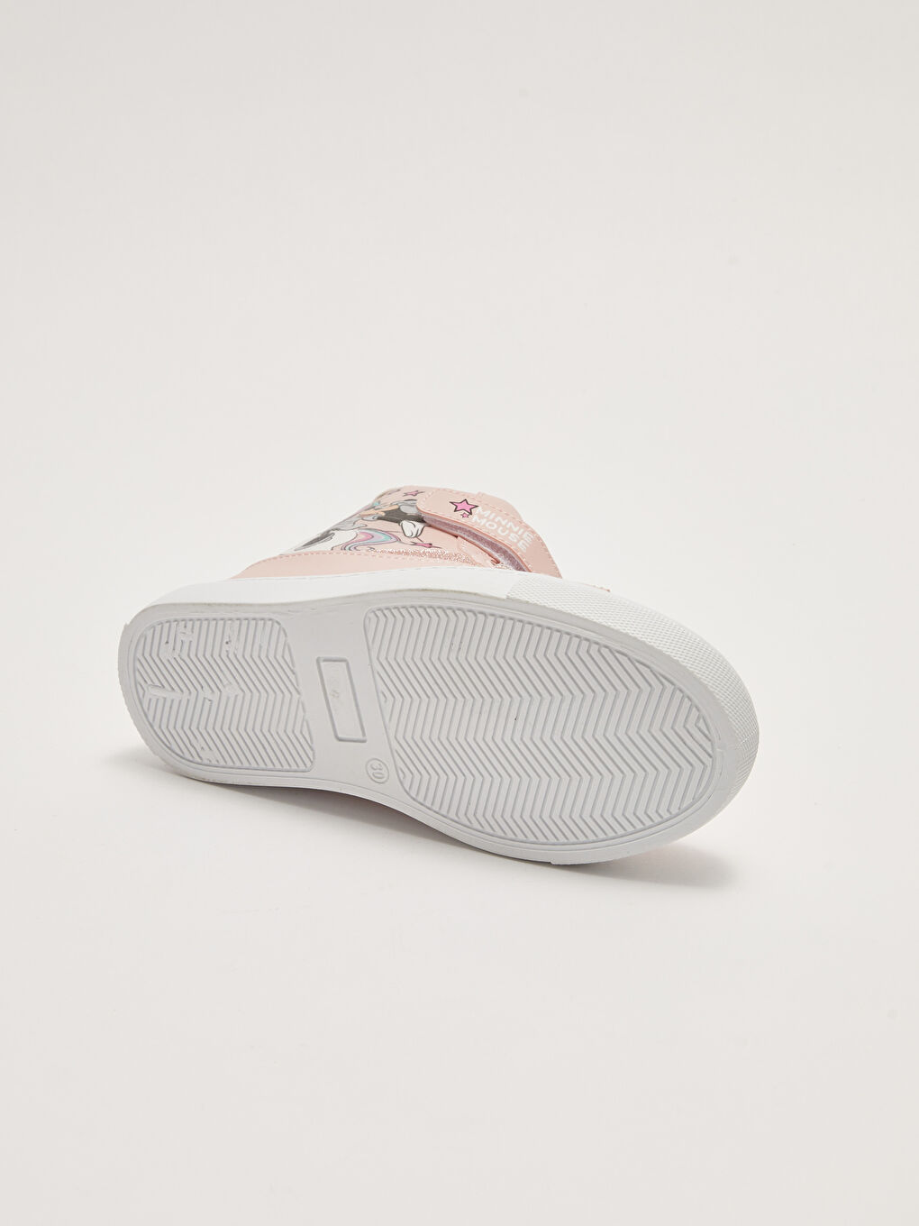 Pembe Minnie Mouse Lisanslı Bağcık Cırt Cırt ve Fermuarlı Kız Çocuk Bilek Boy Spor Ayakkabı-6