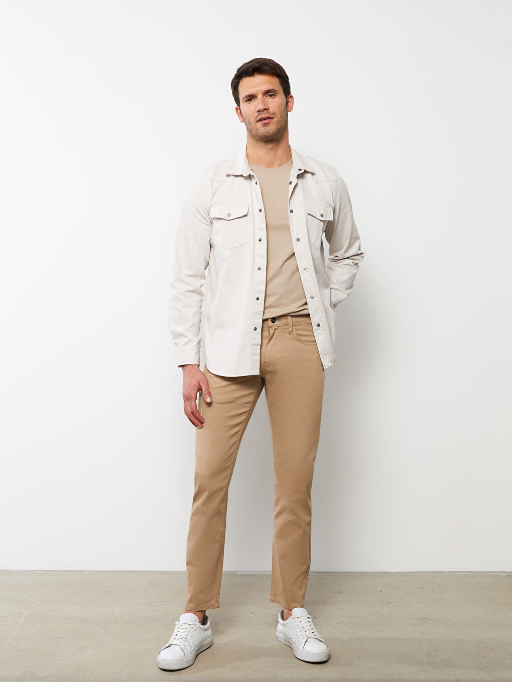Slim Fit Gabardine Men's Chino Pants -S2BD35Z8-HZV
