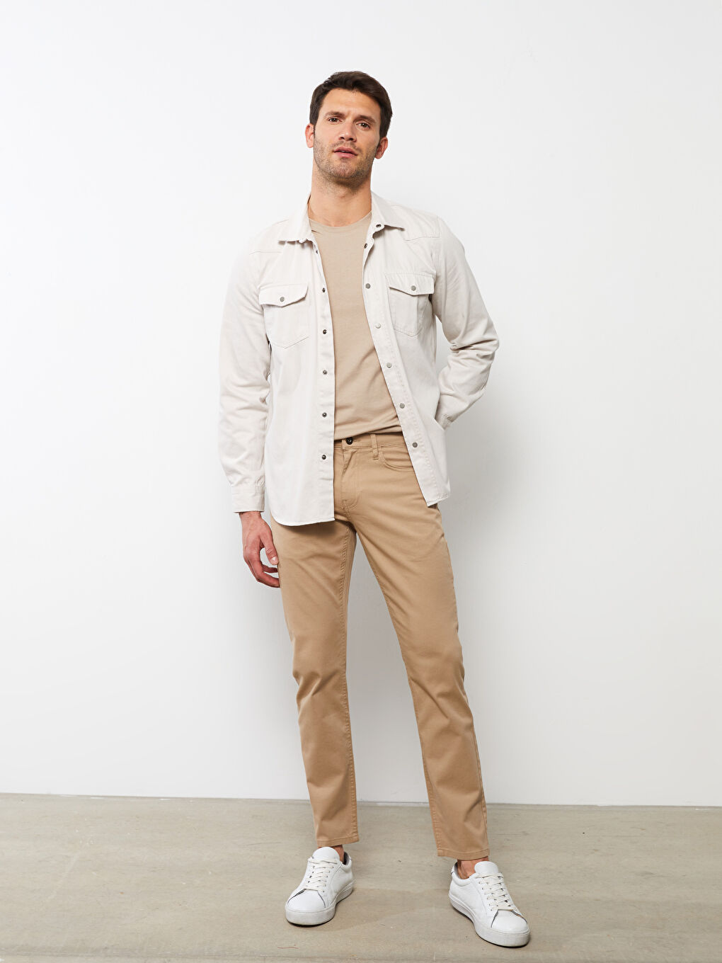 Slim Fit Gabardine Men's Chino Pants -S2BD35Z8-HZV
