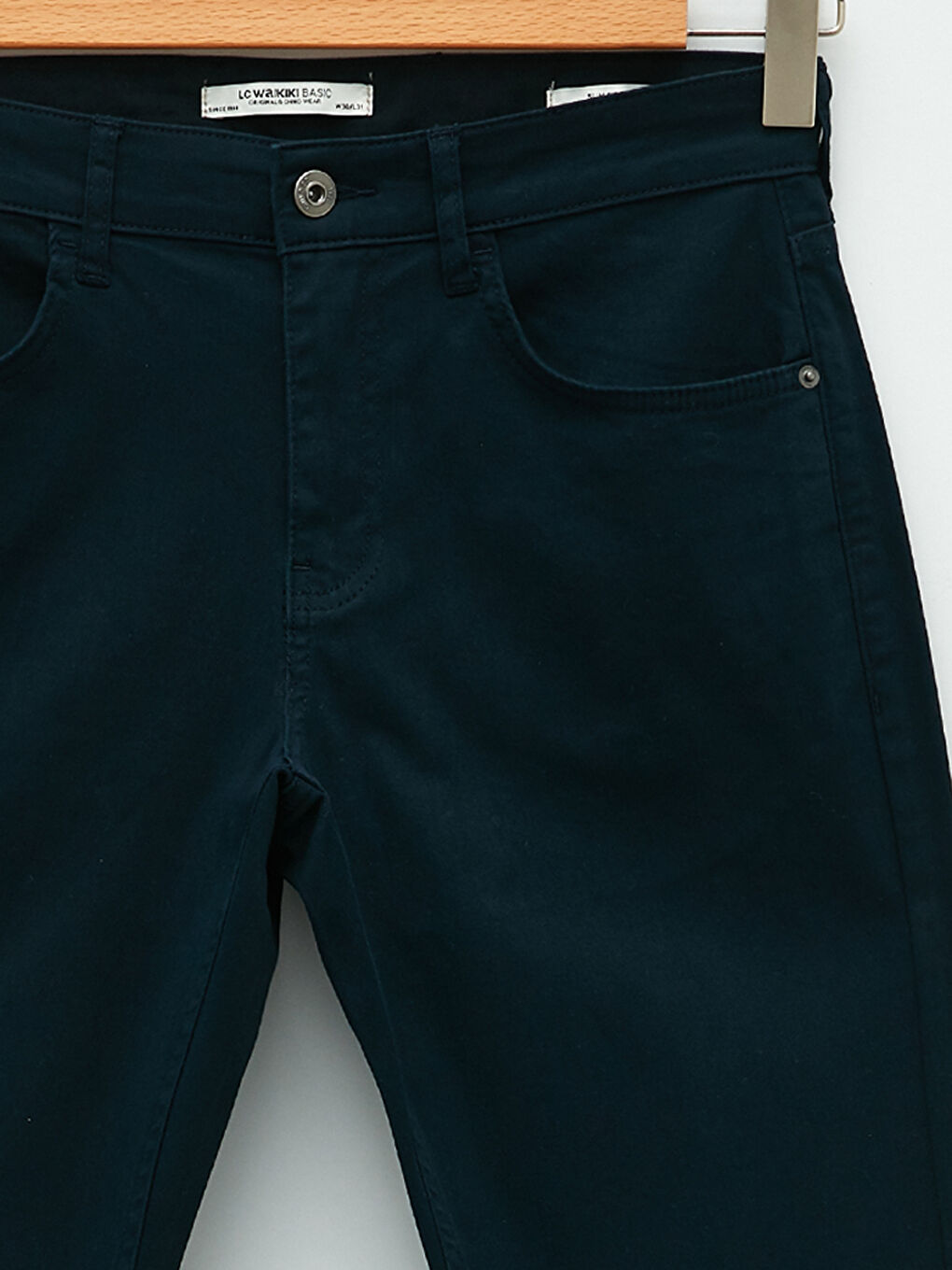 Брюки чино из габардина слим-фит для мужчин-7