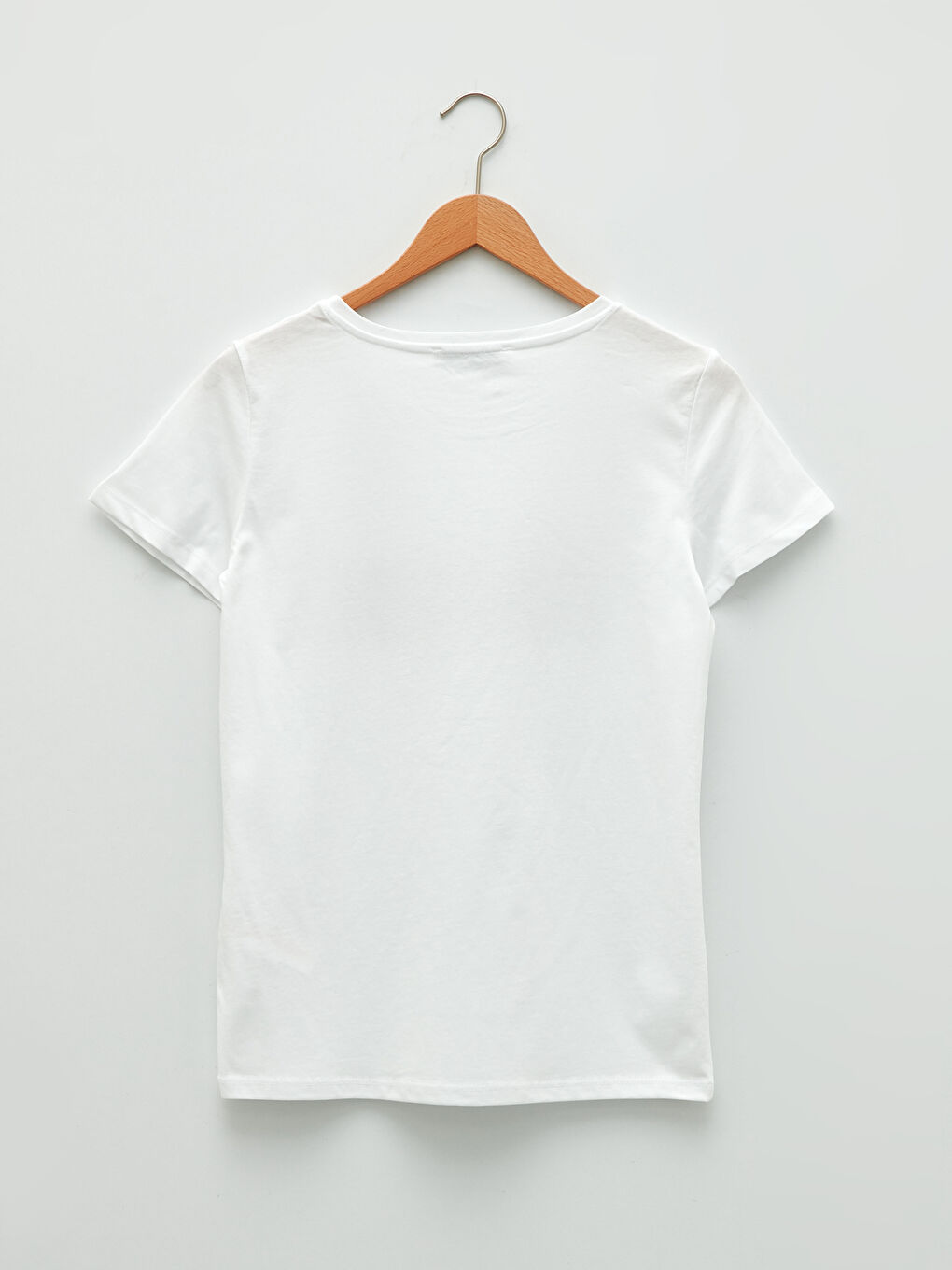 Crew Neck Slogan Printed Short Sleeve Cotton Women's T-Shirt-6