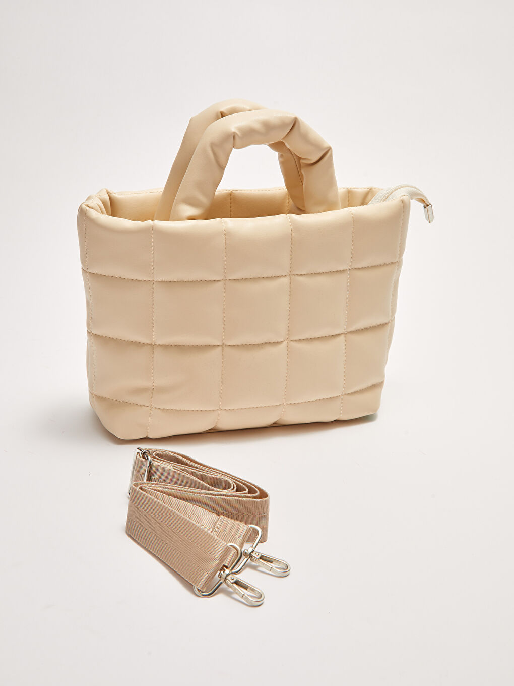 LCW ACCESSORIES Leather Look Quilted Women's Handbag -S2BD61Z8-CR8