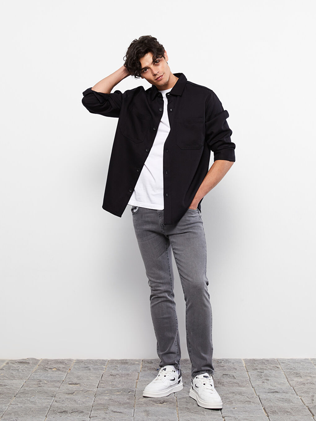 Gri 750 Slim Fit Erkek Jean Pantolon